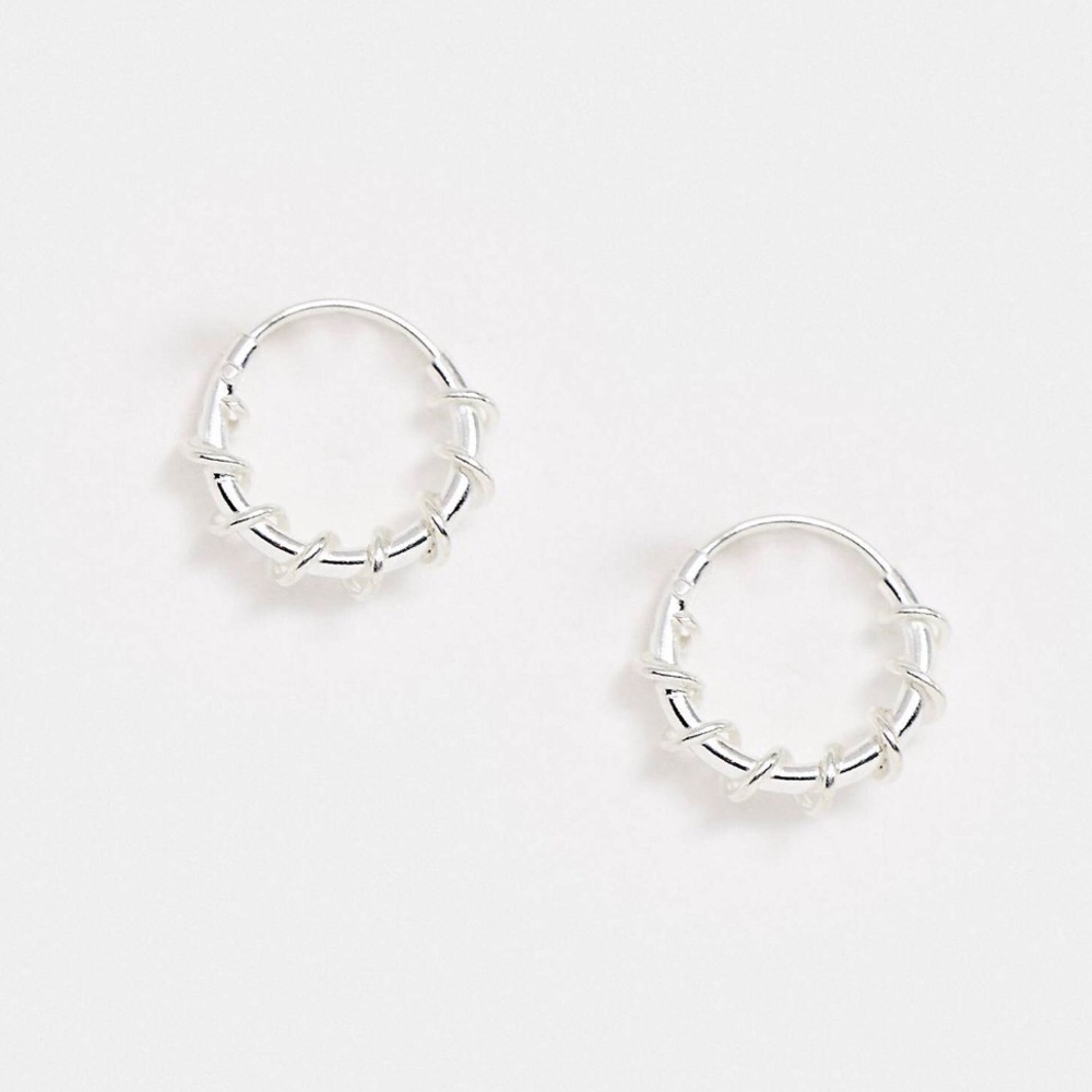 Sterling Silver Small Twist Hoops​